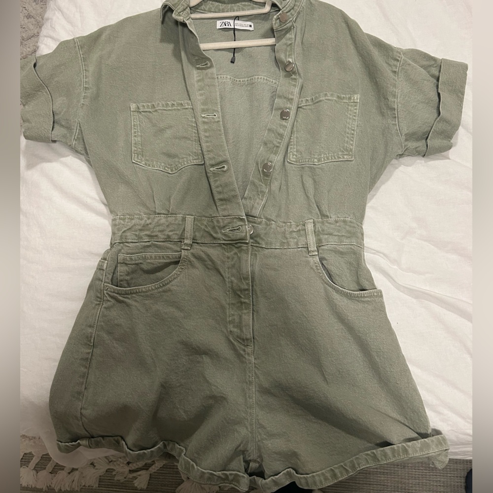 Zara denim romper